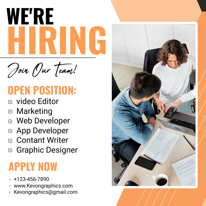 Hiring Template | PosterMyWall