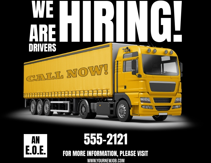 HIRING DRIVERS FLYER Template | PosterMyWall