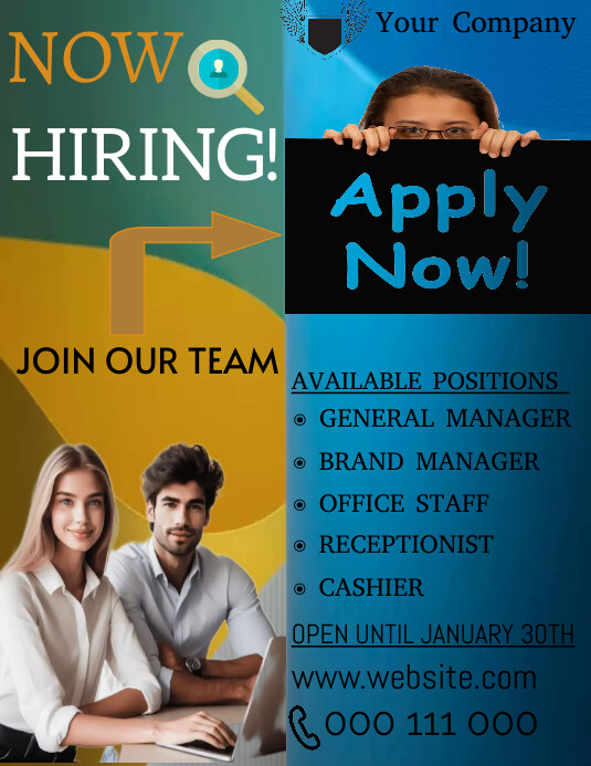 Encoder Hiring Editable Hiring editable flyer Template | PosterMyWall