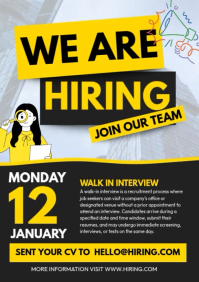Sort Walk-in Interview A4 Template