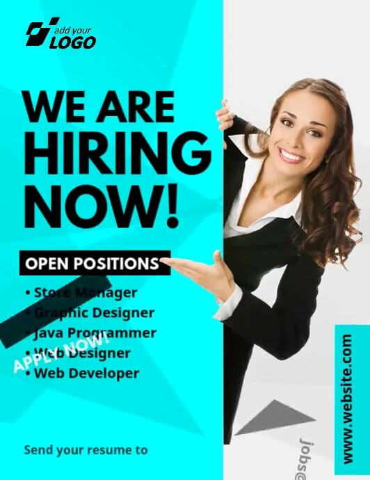 Hiring Flyer Template PosterMyWall