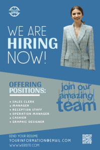 Pinterest Hiring Posts We Are Hiring Pinterest Graphics Template | PosterMyWall