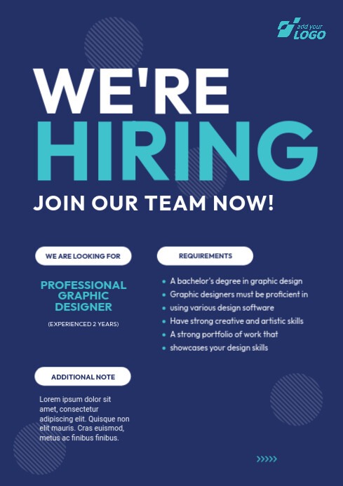 Hiring Flyer Template | PosterMyWall