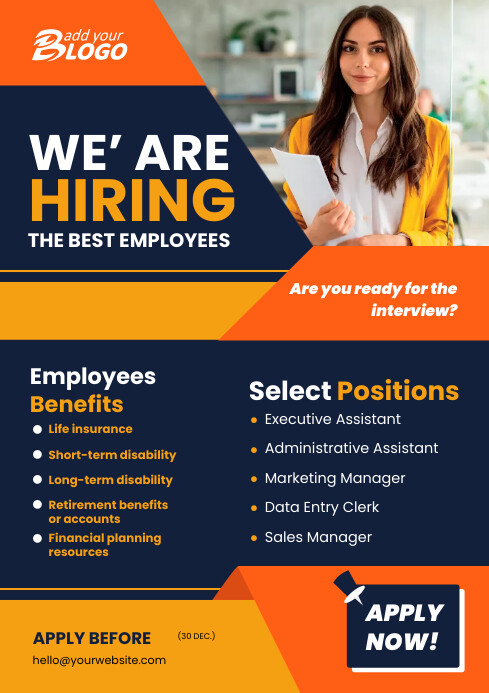 Hiring Flyer Template | PosterMyWall