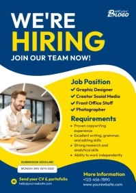 Hiring Flyer Template A4
