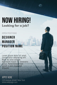 customize 610 hiring poster templates postermywall job flyer design