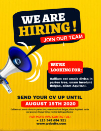 hiring flyer template design