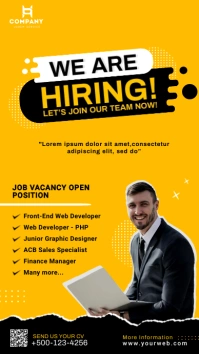 Hiring Instagram Story Post Banner template