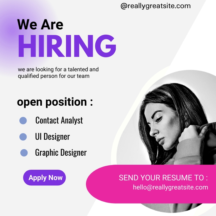 Hiring Instagram template | PosterMyWall