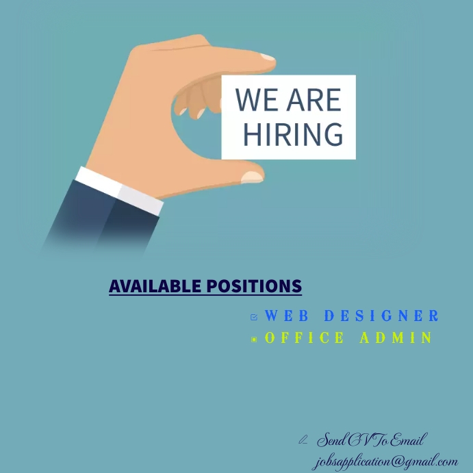 HIRING JOB APPLICATION Template | PosterMyWall