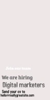 Hiring job video design template Roll Up Banner 3' × 6'