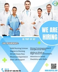 HIRING JOBS POSTER Instagram Portrait template