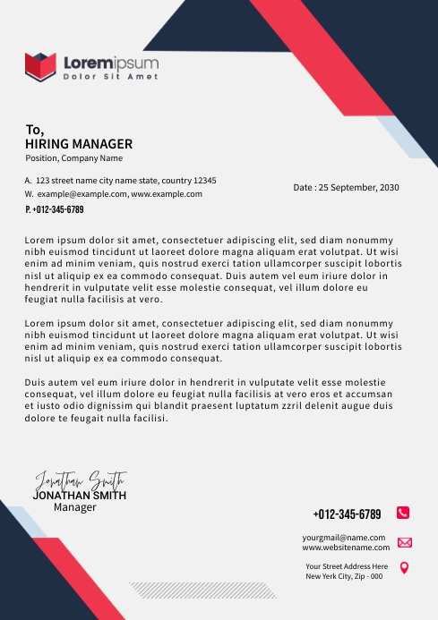 Header For Work Hiring Manager Header Template | PosterMyWall