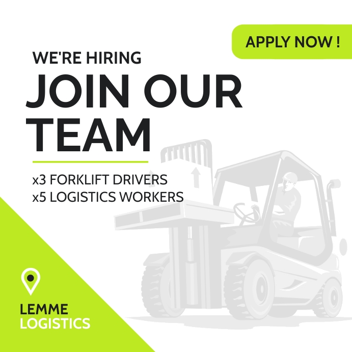 hiring minimal template design join our team Instagram Post