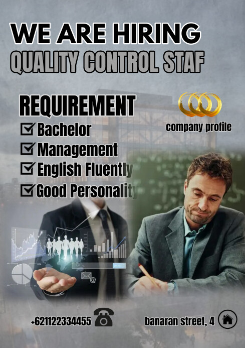 Hiring Pamflet A4 template