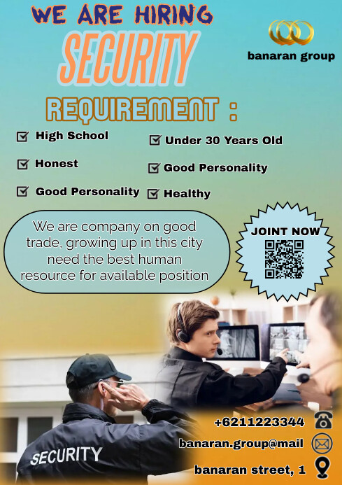 Hiring Pamflet A4 template