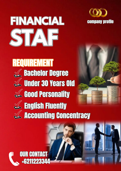 Hiring Pamflet A4 template