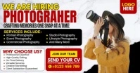 Hiring Photographer Ads Facebook Shared Image template