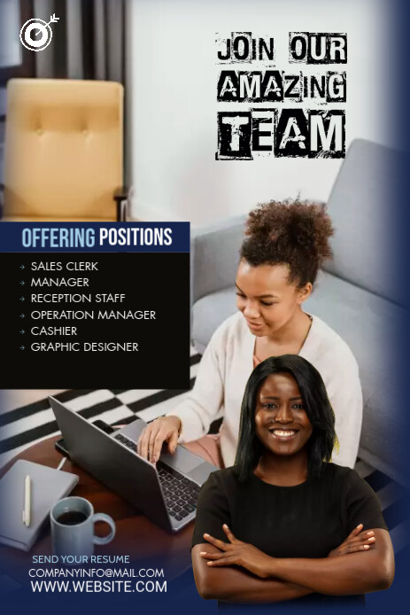 Pinterest Hiring Posts Plantilla de Hiring Pintest Graphic Template | PosterMyWall