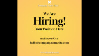 Hiring Post Alert | Hiring Poster | We are Hiring Blog Header template
