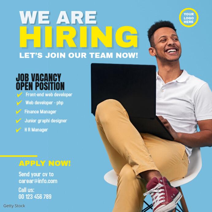 Pinterest Hiring Posts Hiring Post Template | PosterMyWall