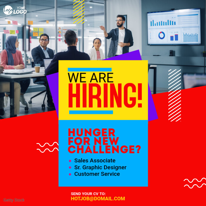 Copy of Hiring Post Template | PosterMyWall