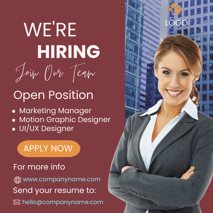 Recruiter Posts hiring post template | PosterMyWall