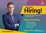 Hiring Postcard Template