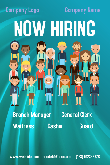 Hiring Poster Template | PosterMyWall
