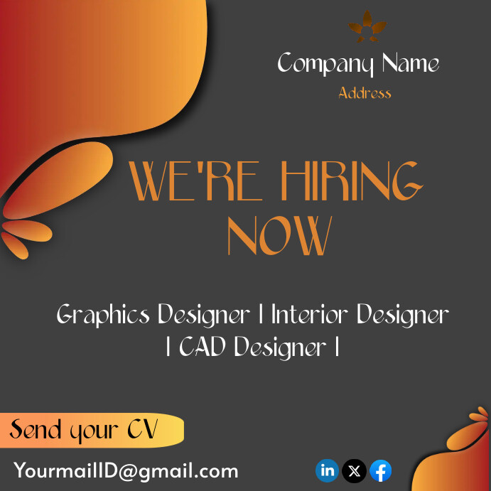 Hiring Poster Template | PosterMyWall