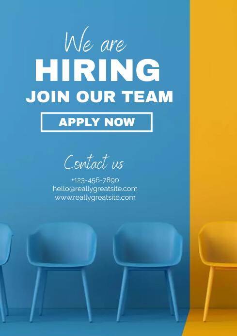 Hiring Poster Template | PosterMyWall