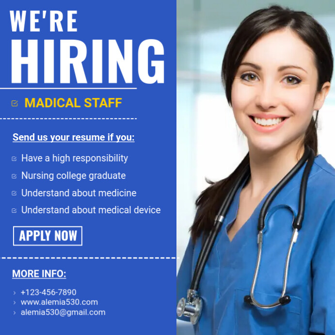Hiring Poster Template PosterMyWall Hiring Poster Template PosterMyWall
