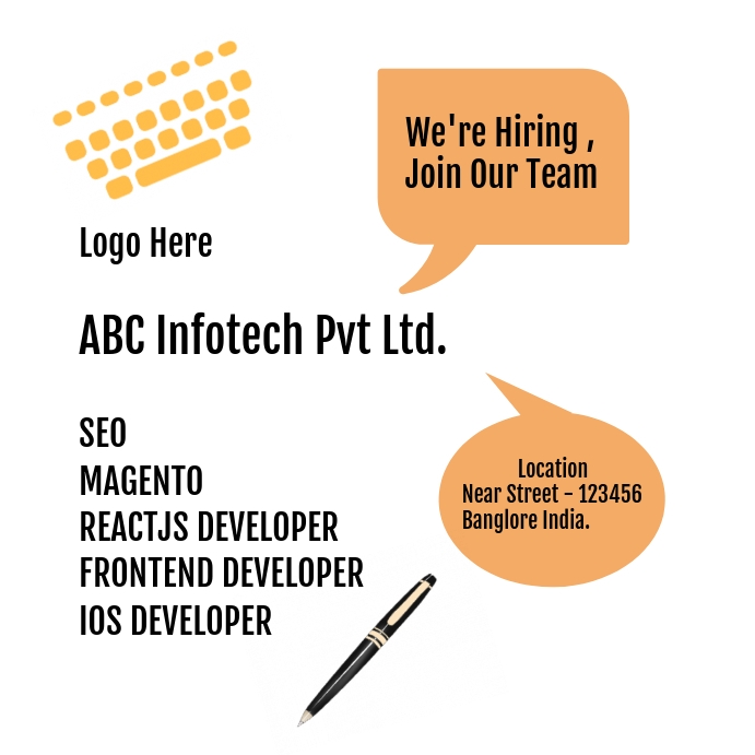 Hiring-poster template