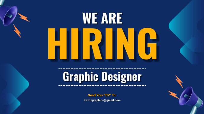 Hiring poster Presentation (16:9) template