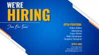 Hiring poster Presentación (16:9) template