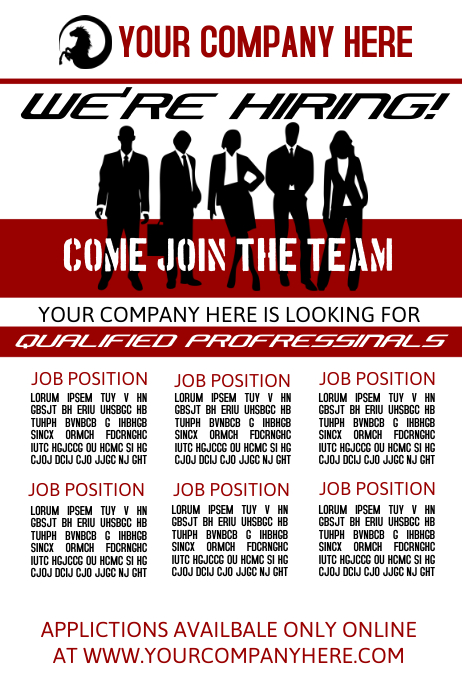 We're Hiring Template | PosterMyWall