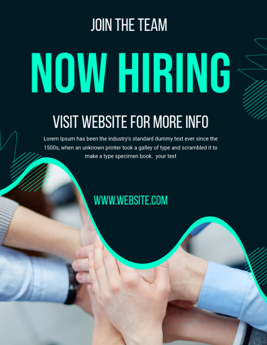 Copy of Hiring POster Template | PosterMyWall