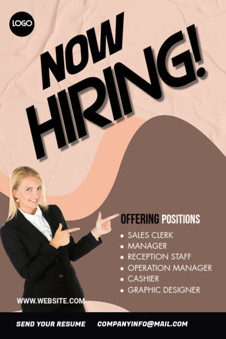 Hiring Poster Template | PosterMyWall