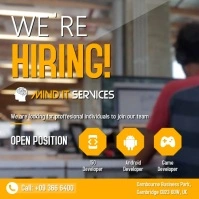 Hiring Posters Persegi (1:1) template