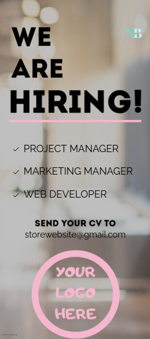 Hiring Rack Card Template | PosterMyWall