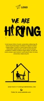 Hiring Rack Card Kartu Rak template