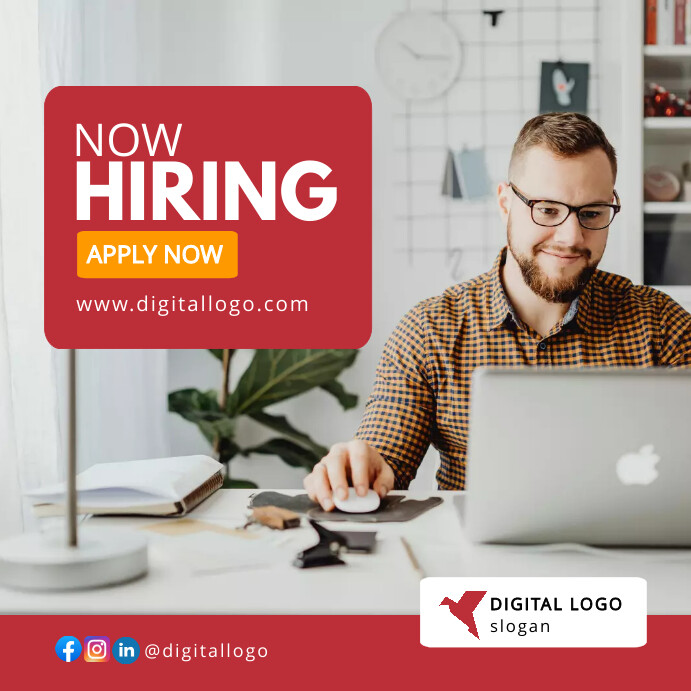 Recruiter Posts Hiring / recruitment instagram post | PosterMyWall