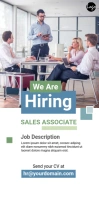 Hiring Roll Up Banner template