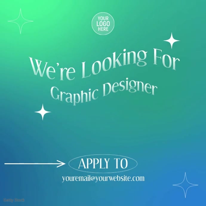 Hiring Social Media Animated Post Template | PosterMyWall