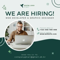 hiring social media flyer post template