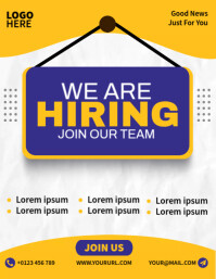 Hiring Ads Template | PosterMyWall