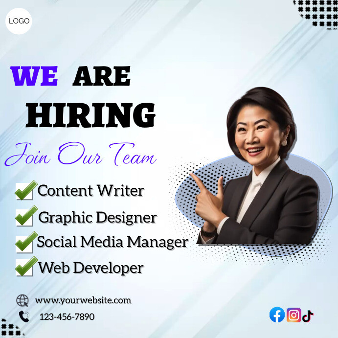 Plantilla de hiring template | PosterMyWall