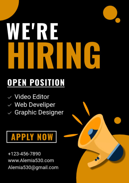 Hiring Template PosterMyWall