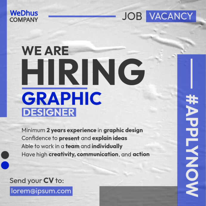 Copy of Hiring Template | PosterMyWall