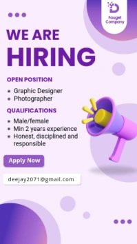 Hiring template Instagram Story